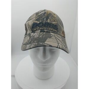 Dobbs Tire & Auto Centers Mens Camouflage Deer Antler Embroidered Hat OSFA Camo